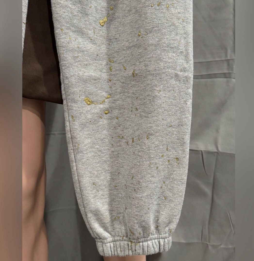 Palm Angels PALM ANGELS PXP Painted Classic Sweatpants MELANGE GREY Sz M Size US 32 / EU 48 - 7 Thumbnail