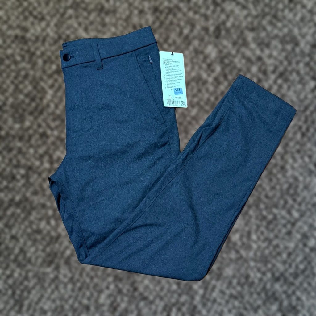 Lululemon Lululemon Mens Comission pants 34 Wool Stretch Straight Slim Chinos Dress Pants Black 34 Mens Regular 32 Inseam Size US 34 / EU 50 - 1 Thumbnail