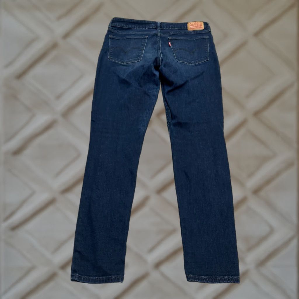 Levi's Levi's 711 Skinny Denim Jeans Womens 30 Dark Blue Wash Mid Rise Casual Stretch Slim Fit City Grunge Classic Mens Womens Size 30" / US 8 / IT 44 - 1 Thumbnail