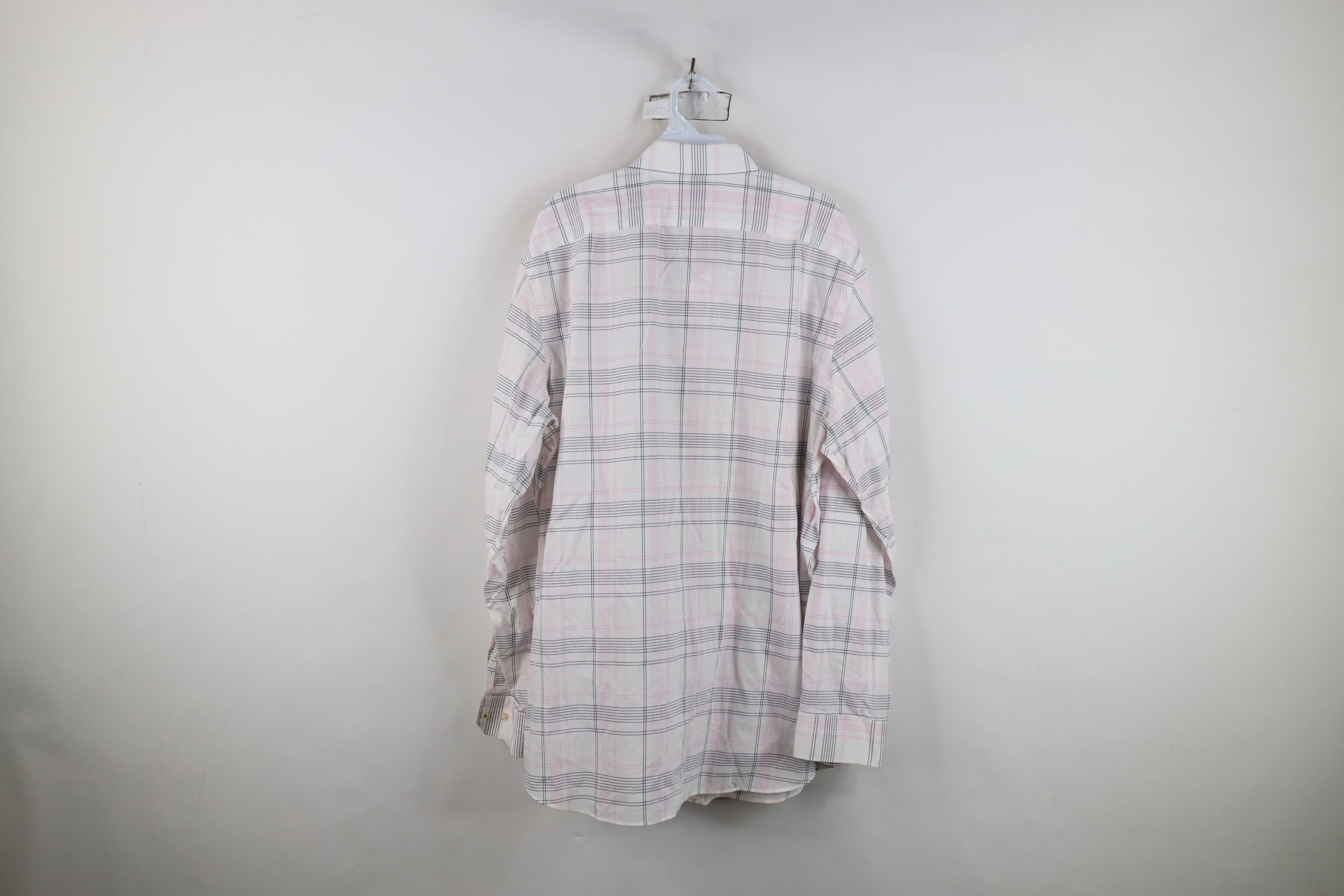 Banana Republic Banana Republic Camden Fit Collared Button Shirt White Plaid Size US XL / EU 56 / 4 - 11 Thumbnail