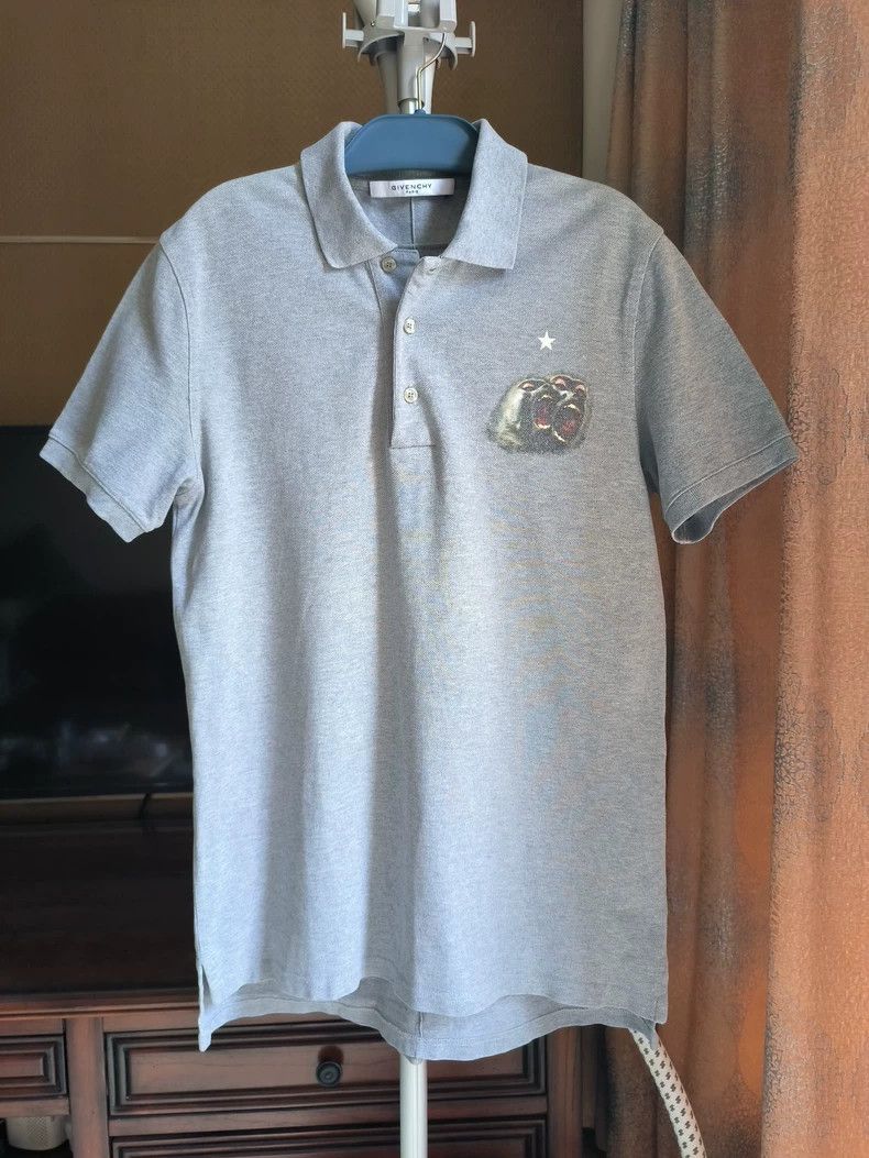 Givenchy Givenchy Short Sleeve Polo Shirt with Twin Monkey Print, W Size US S / EU 44-46 / 1 - 1 Thumbnail