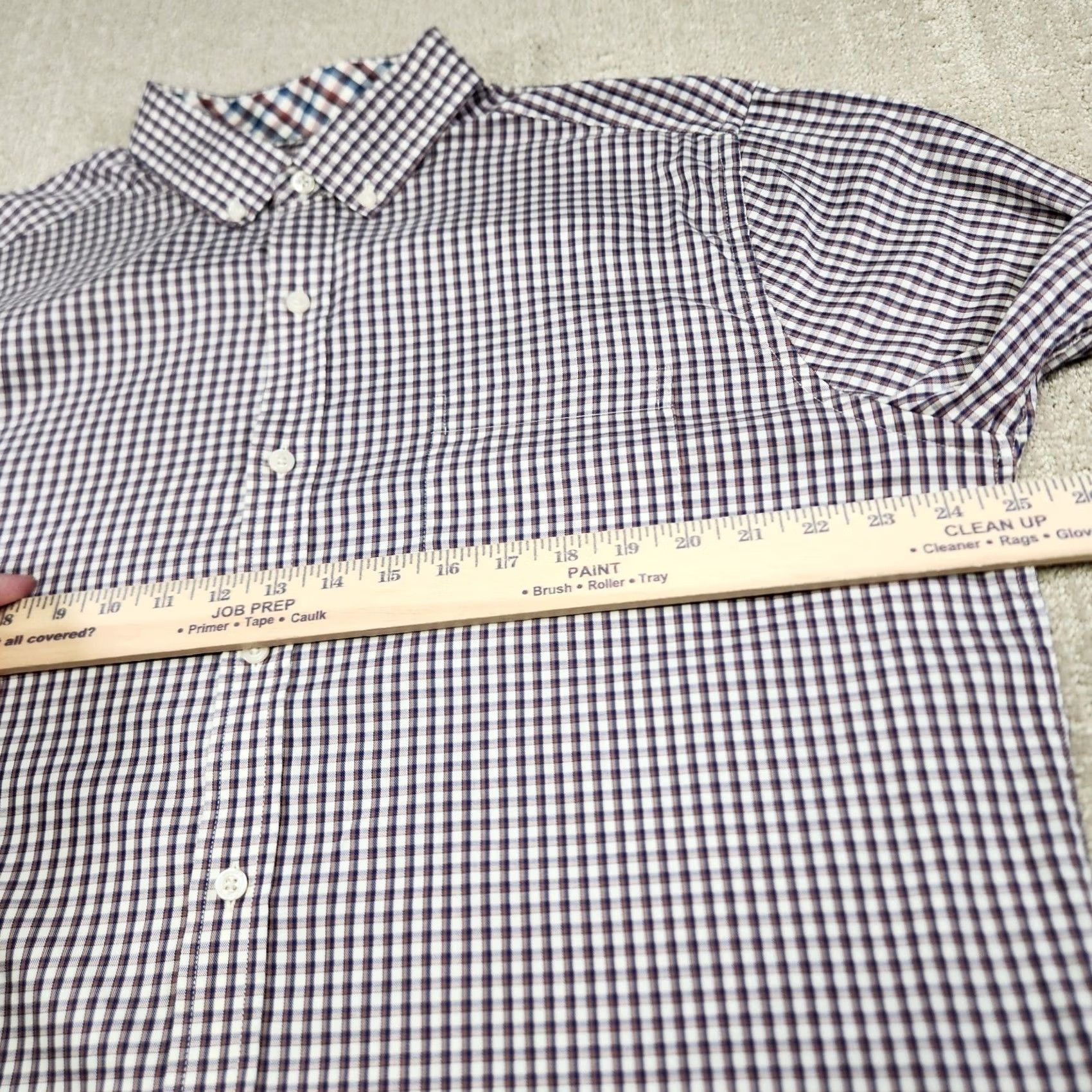 Johnston & Murphy Johnston And Murphy Shirt Men XL Performance Button Gingham Check Flip Cuff Multicolor Size US XL / EU 56 / 4 - 5 Thumbnail