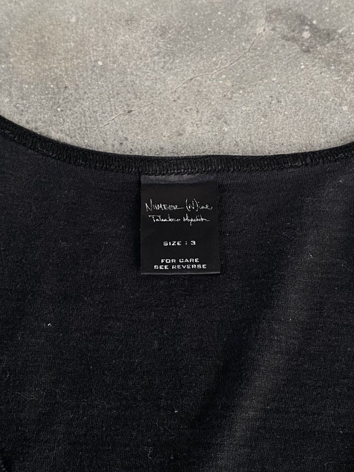 Number (N)ine Number (N)ine Black Plain Tank Top Size US M / EU 48-50 / 2 - 3 Thumbnail