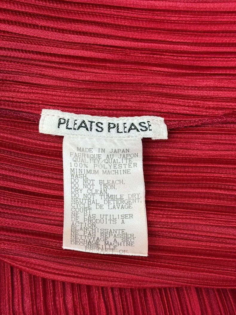 Issey Miyake Issey Miyake Red pleated vest Size L / US 10 / IT 46 - 3 Thumbnail