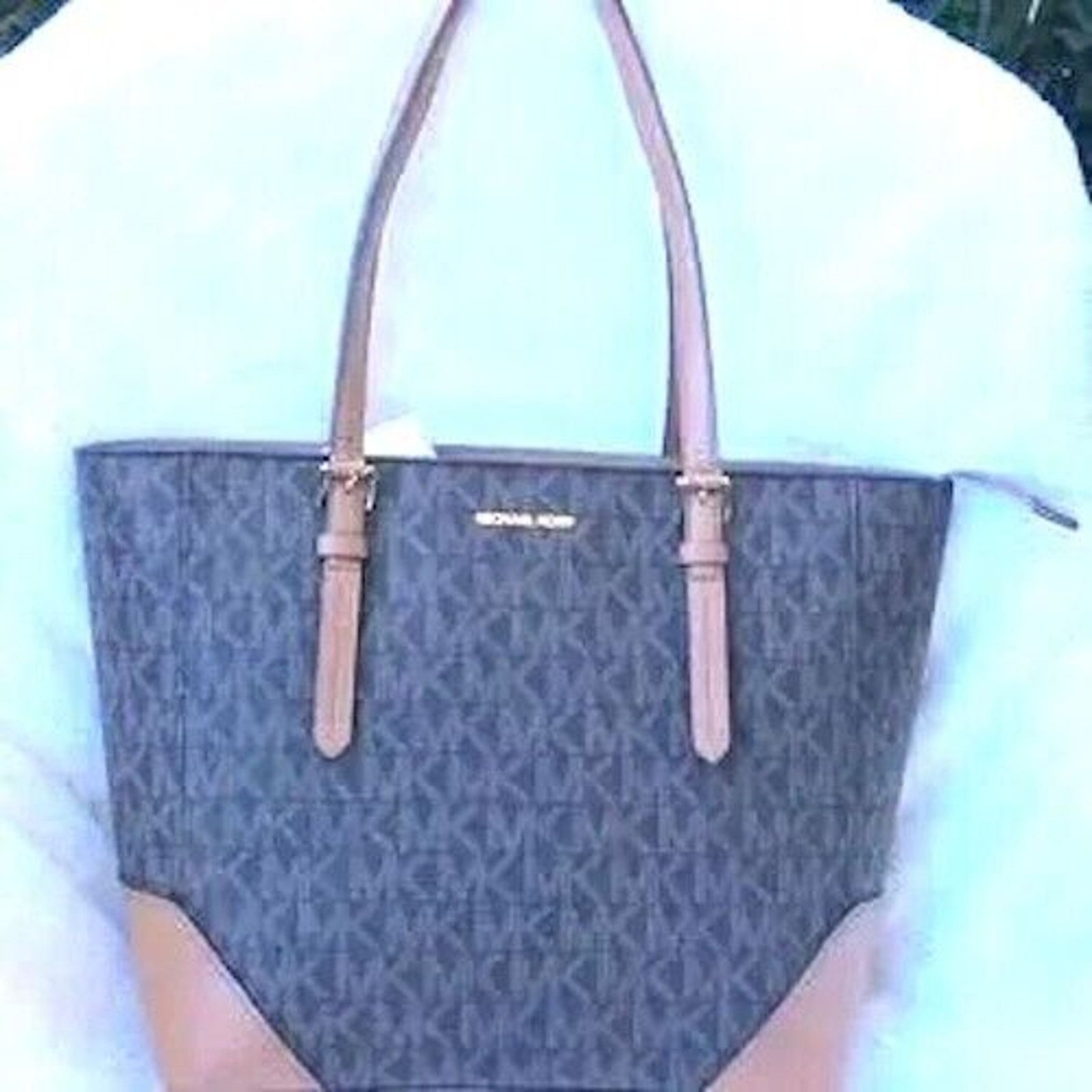Michael Kors Michael Kors AriaTote Handbag color: BRN/Luggage NWT Size ONE SIZE - 3 Thumbnail