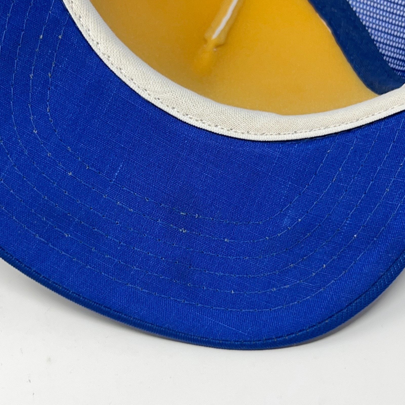 Vintage Vintage 80s Concrete Breaking Trucker Hat Baseball Cap Blue Size ONE SIZE - 7 Thumbnail