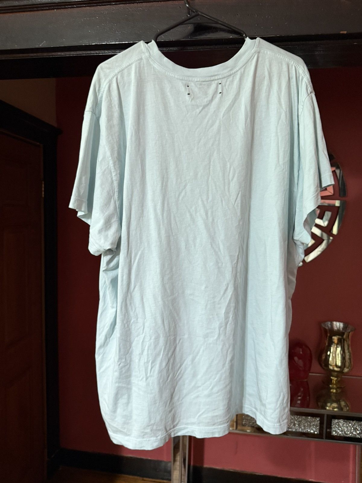 Amiri Amiri Blue Large Logo T Shirt Size XXL Size US XXL / EU 58 / 5 - 3 Thumbnail