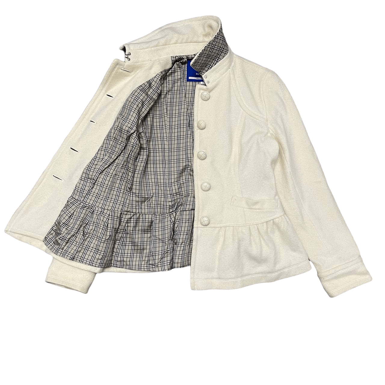 Vintage Burberry London Blue Label Nova check Wool Coat