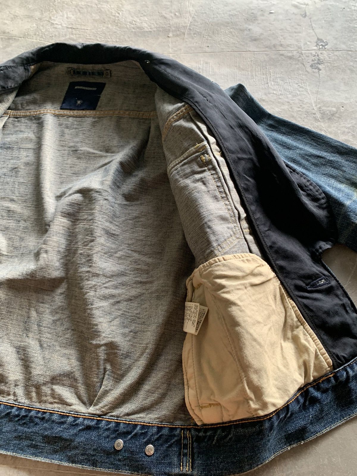 Japanese Brand ARCHIVED miharayasuhiro japanese denim jacket splatter vtg Size US S / EU 44-46 / 1 - 10 Thumbnail