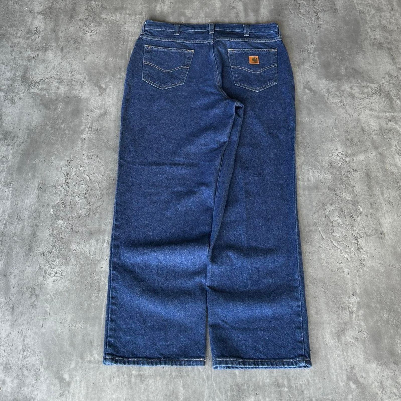 Carhartt × Carhartt Wip × Vintage Vintage Y2K Carhartt Relaxed Fit Baggy Carpenter Denim Jeans Size US 36 / EU 52 - 1 Thumbnail