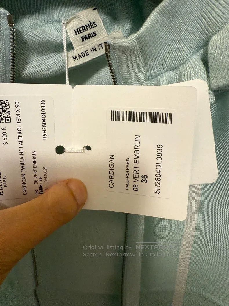 Hermes Hermes 2025 Autumn/Winter women's cashmere and silk blend Size XS / US 0-2 / IT 36-38 - 2 Thumbnail