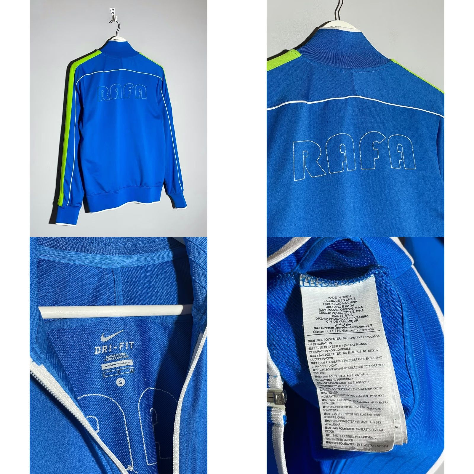 Nike Nike Rafael Nadal 2012 Australian Open Track Jacket - Men’s Blue, Long Sleeve, 1/2 Zip, 1/4 Zip, All Seasons, Polyester, S Size US S / EU 44-46 / 1 - 8 Thumbnail