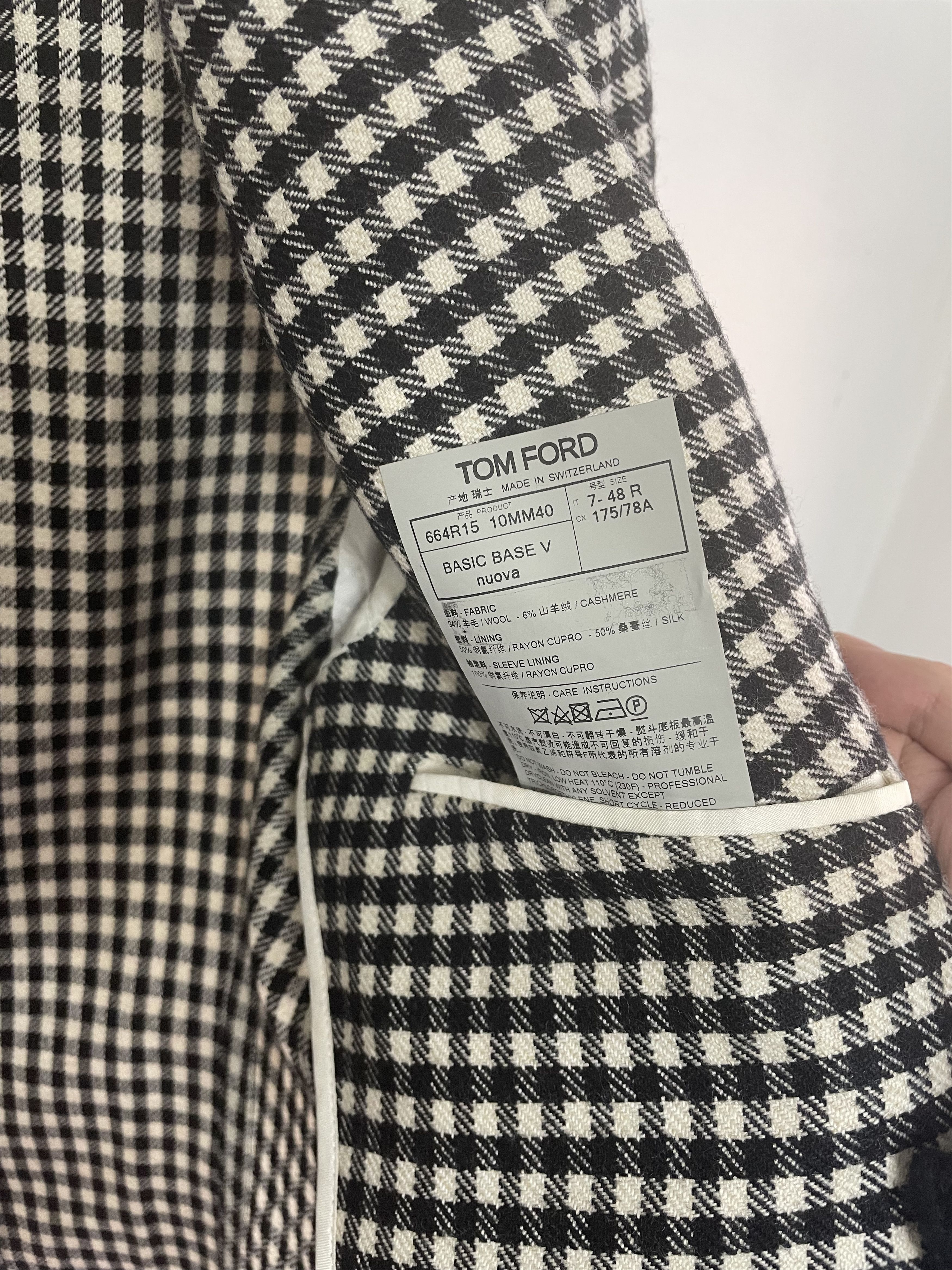 Tom Ford TOM FORD GINGHAM CHECK BLAZER Size US M / EU 48-50 / 2 - 8 Thumbnail