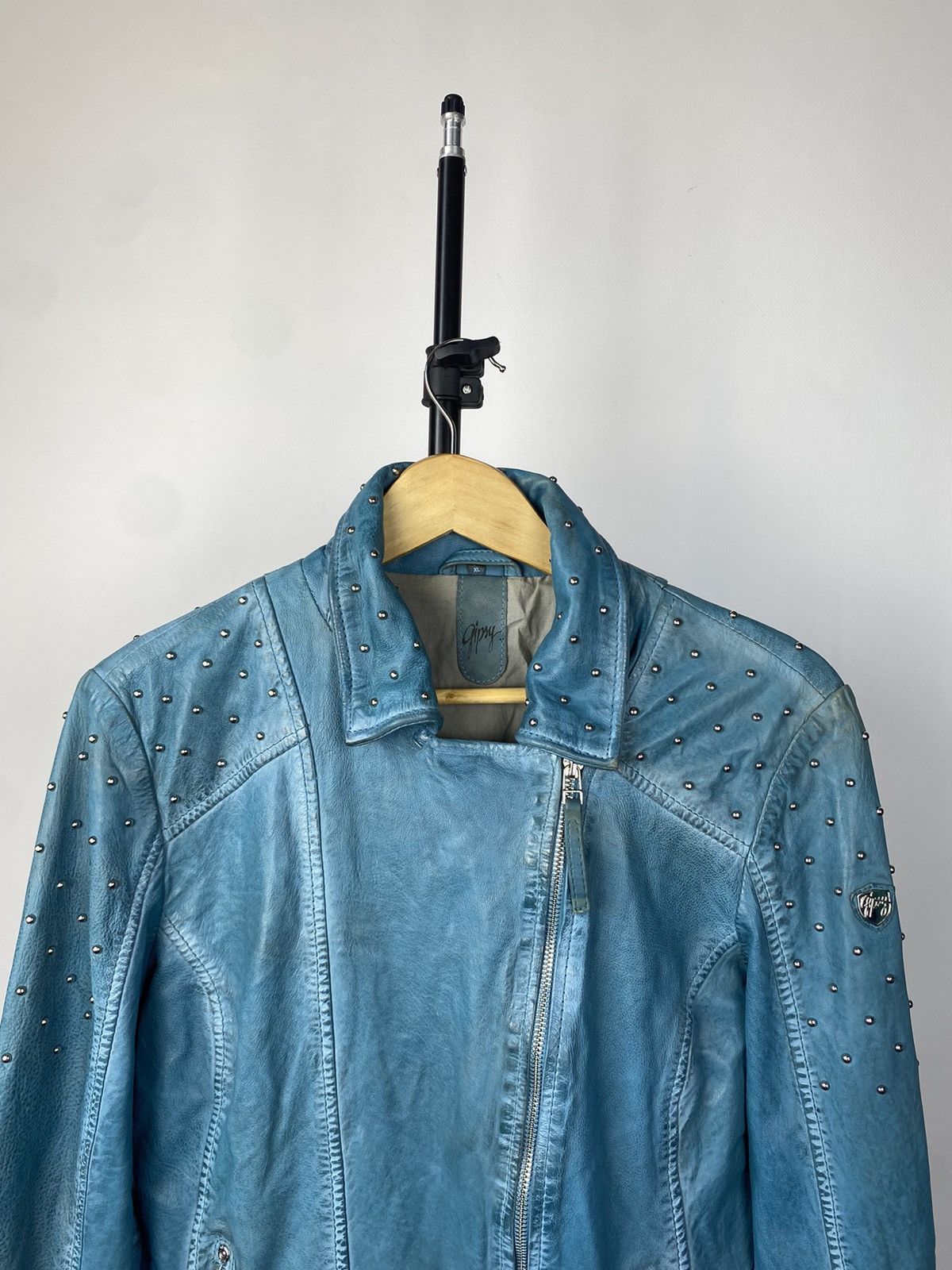 Japanese Brand Vintage Gipsy Japanese Leather Jacket Motorcycle Racing Size XL / US 12-14 / IT 48-50 - 2 Thumbnail