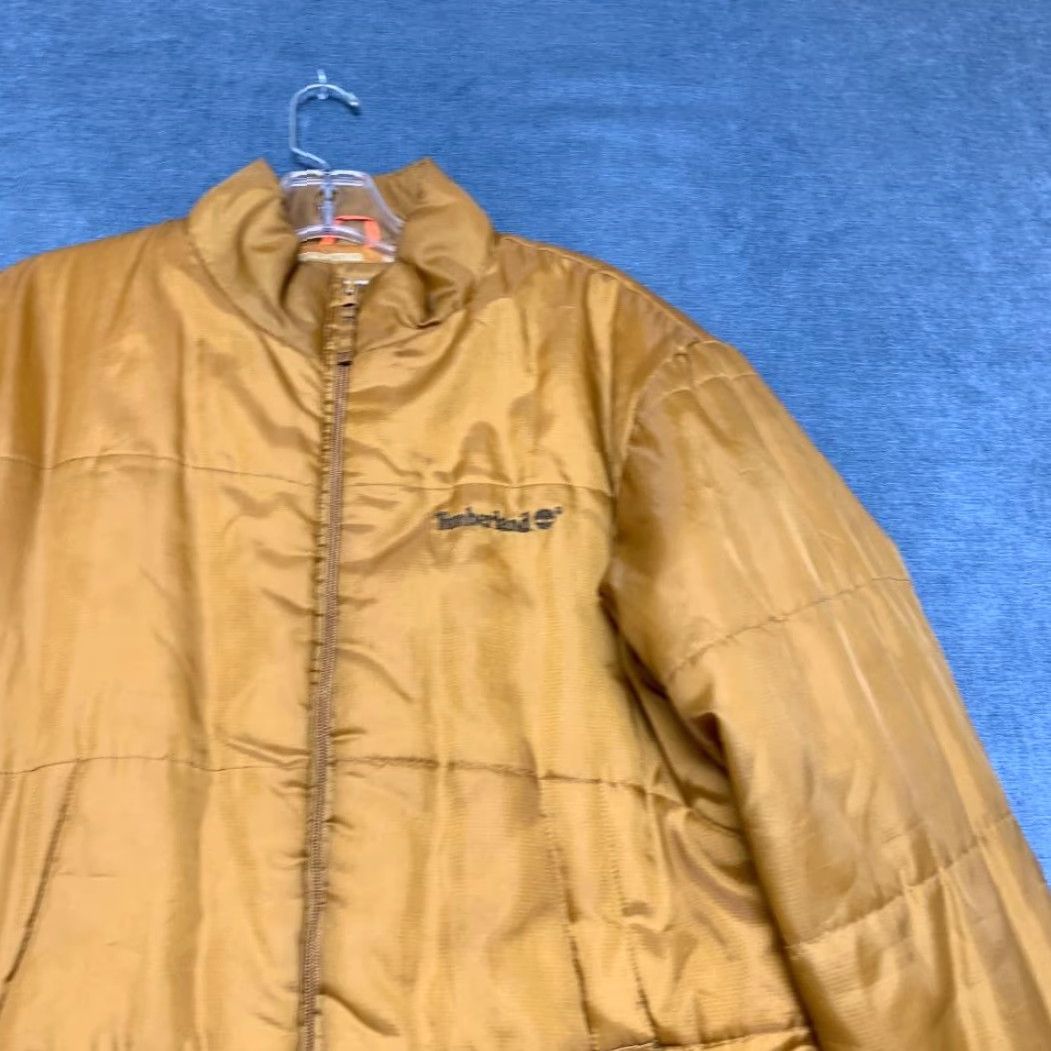 Timberland Timberland Puffer Jacket Mens XL Yellow Nylon Quilted Insulated Outdoor Jacket Size US XL / EU 56 / 4 - 5 Thumbnail