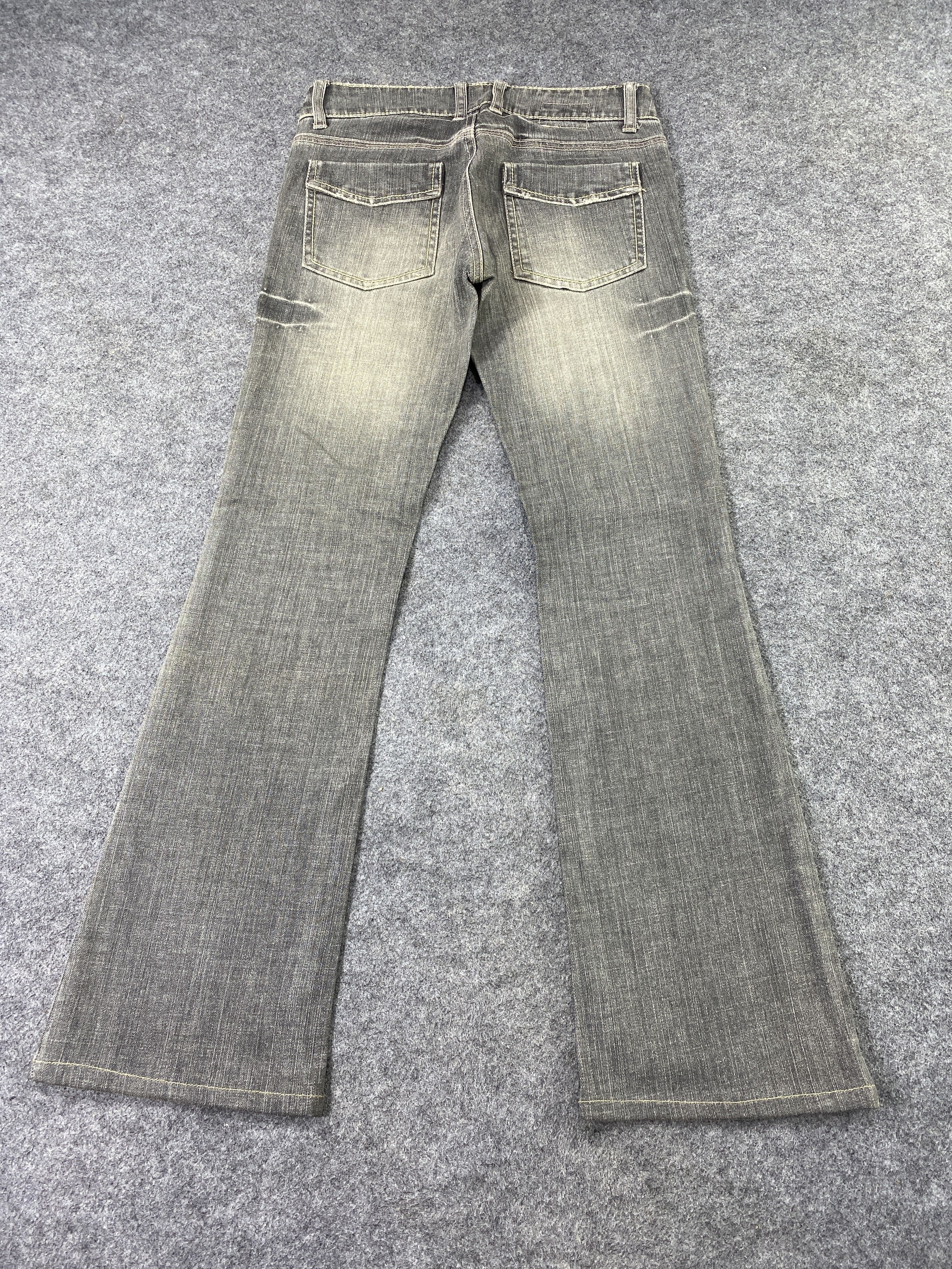 Japanese Brand D Grace Grey Wash Jeans - J1092 Size 28" / US 6 / IT 42 - 4 Thumbnail