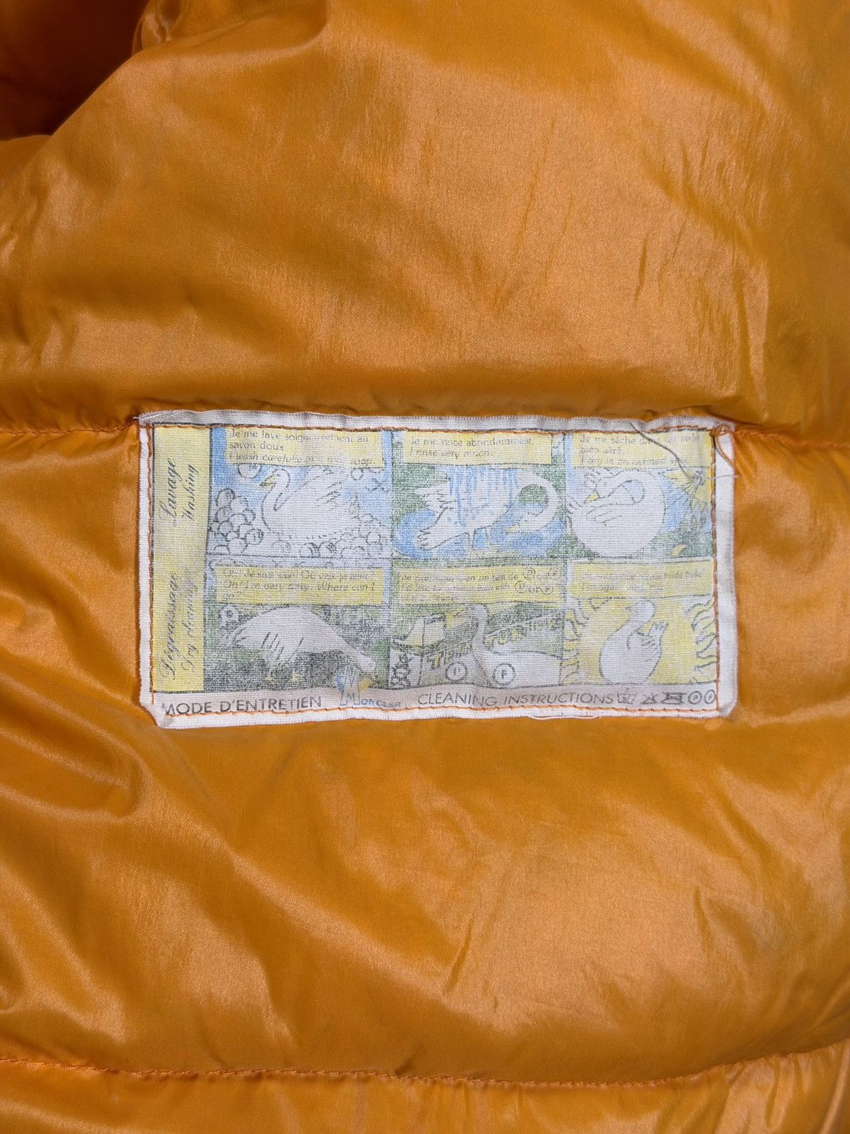 Moncler Vintage Moncler Down Jacket Orange Hooded Made in Italy 1981 Size US XL / EU 56 / 4 - 11 Thumbnail