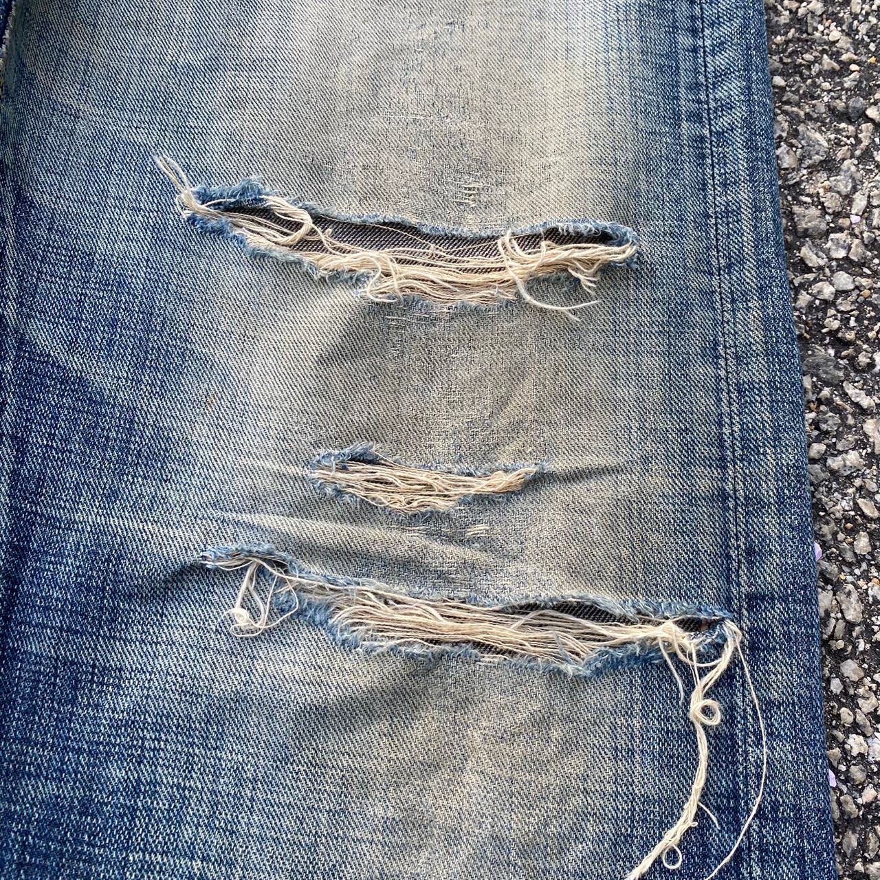 If Six Was Nine Vintage G Heart Limited Edition Distressed Denim Size US 34 / EU 50 - 12 Thumbnail