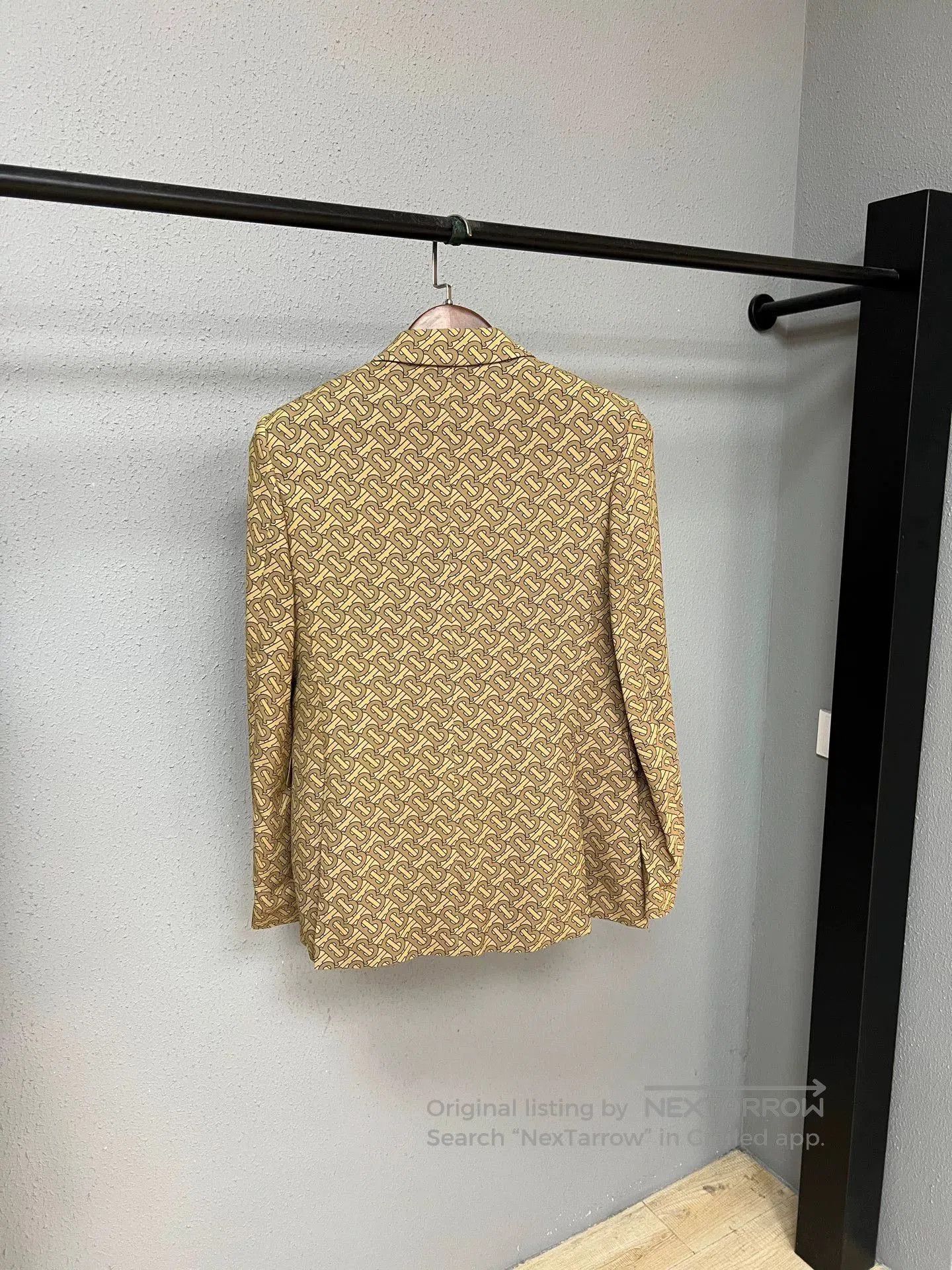 Burberry burberry beige printed blazer jacket. Size S / US 4 / IT 40 - 2 Thumbnail