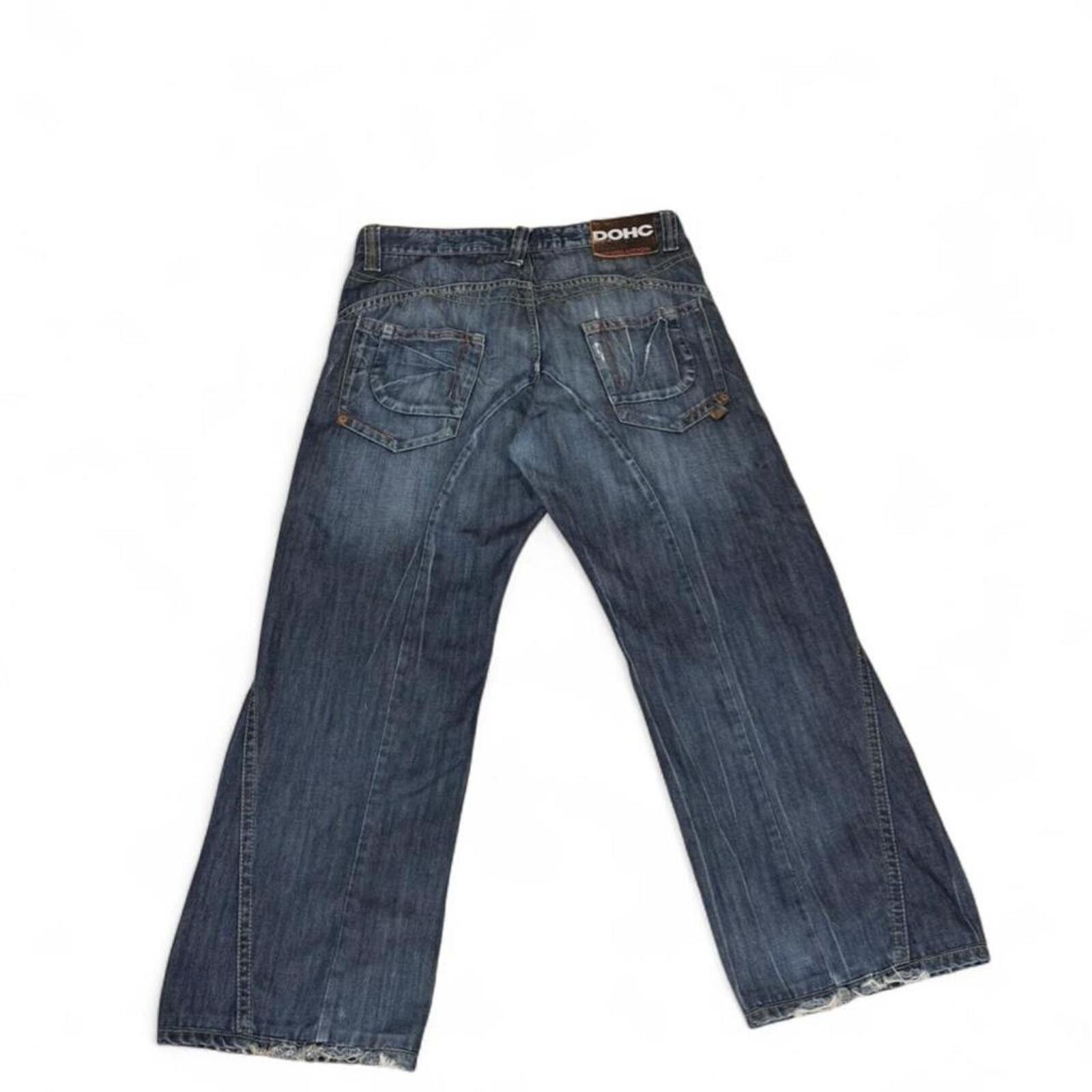 Other Vintage y2k DOHC revolution unique design denim jeans Size 35" - 2 Thumbnail