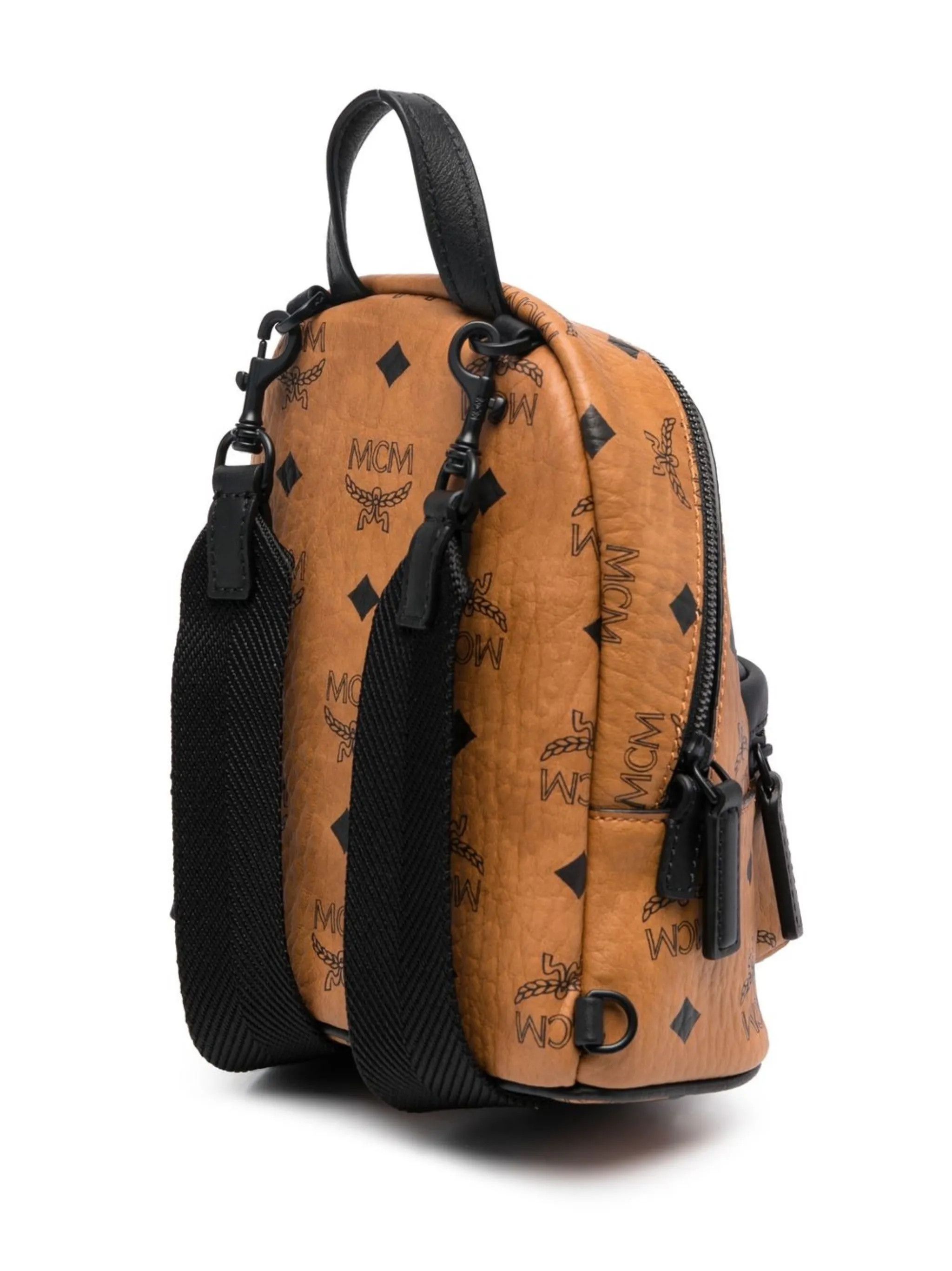 MCM o1mt1gz0125 Size: OS / Mini Stark Crossbody Bag Brown/Black Size ONE SIZE - 3 Thumbnail