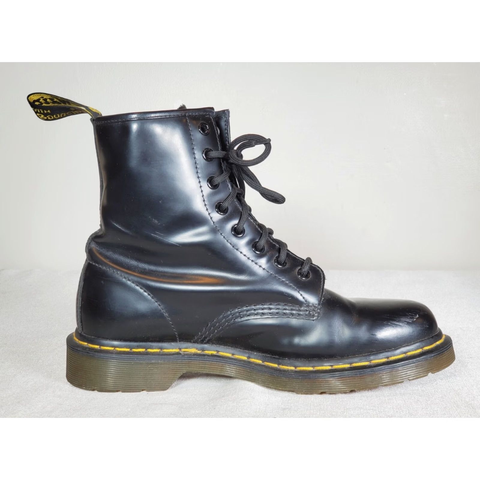 Dr. Martens Dr. Martens 1460 Pascal Boots Black Smooth Leather 8 Eyelet AirWair Women’s US 9 Size US 9 / IT 39 - 4 Thumbnail