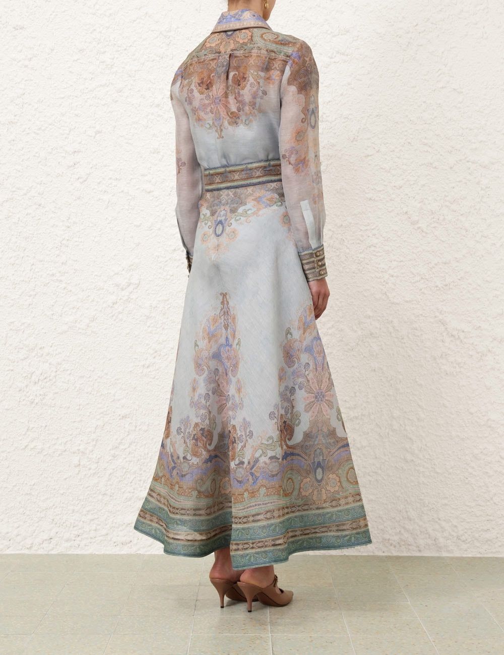 Zimmermann oc11z0825 Eden Maxi Skirt in Multicolor Size 32" / US 10 / IT 46 - 4 Thumbnail