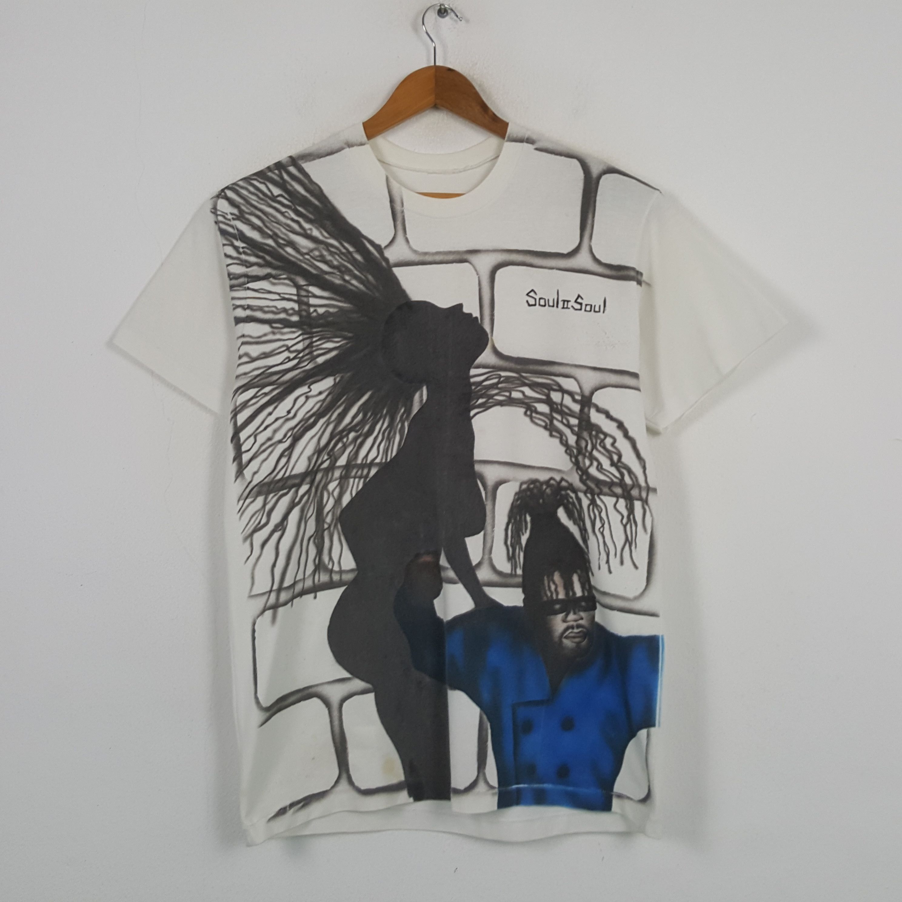 Rap Tees × Vintage Vintage SOUL ll SOUL British Record Producer T-shirt 31 Size US L / EU 52-54 / 3 - 1 Thumbnail