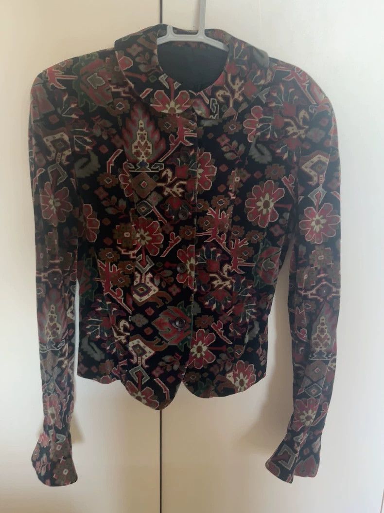 Kenzo KENZO Vintage 1990s print suit with pixelated floral patte Size M / US 6-8 / IT 42-44 - 1 Thumbnail