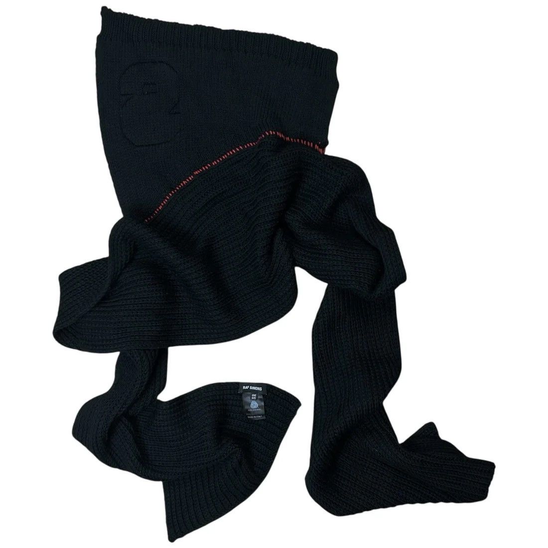 Raf Simons Raf Simons Asymmetric Patch Knit Scarf - AW16 Size ONE SIZE - 3 Thumbnail