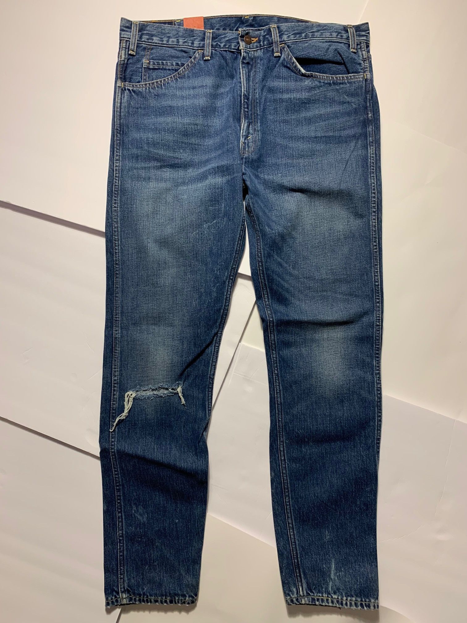 Levi's Vintage Clothing LVC SS18 606 Slim "Forever Blue" Orange Tab Jeans Big E Size US 38 / EU 54 - 10 Thumbnail