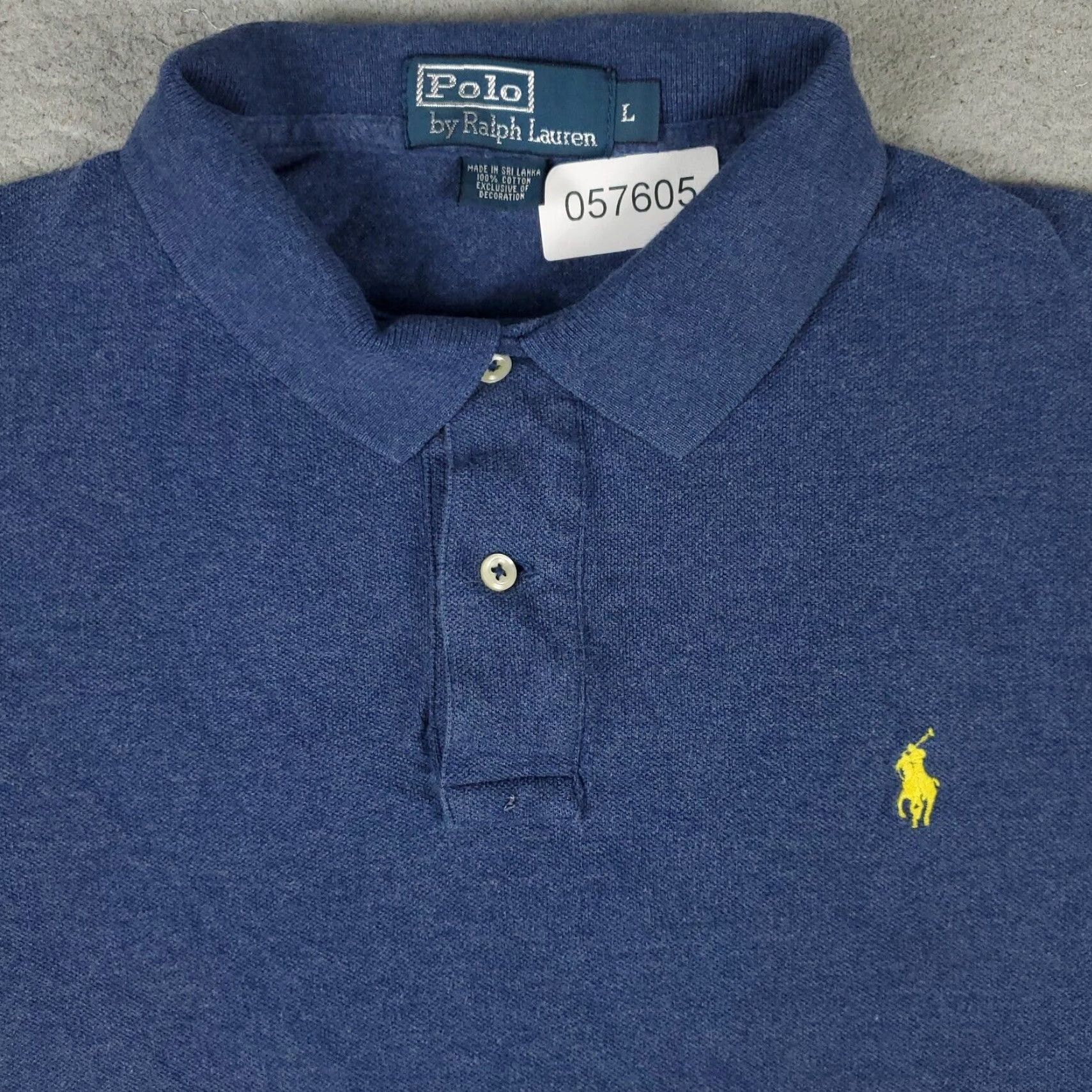 Ralph Lauren Ralph Lauren Polo Shirt Mens L Blue Pony Casual Short Sleeve Button-Front Collared Shirt Polo - Classic American Sportswear Mens Reg/Regular Fit Size US L / EU 52-54 / 3 - 2 Thumbnail
