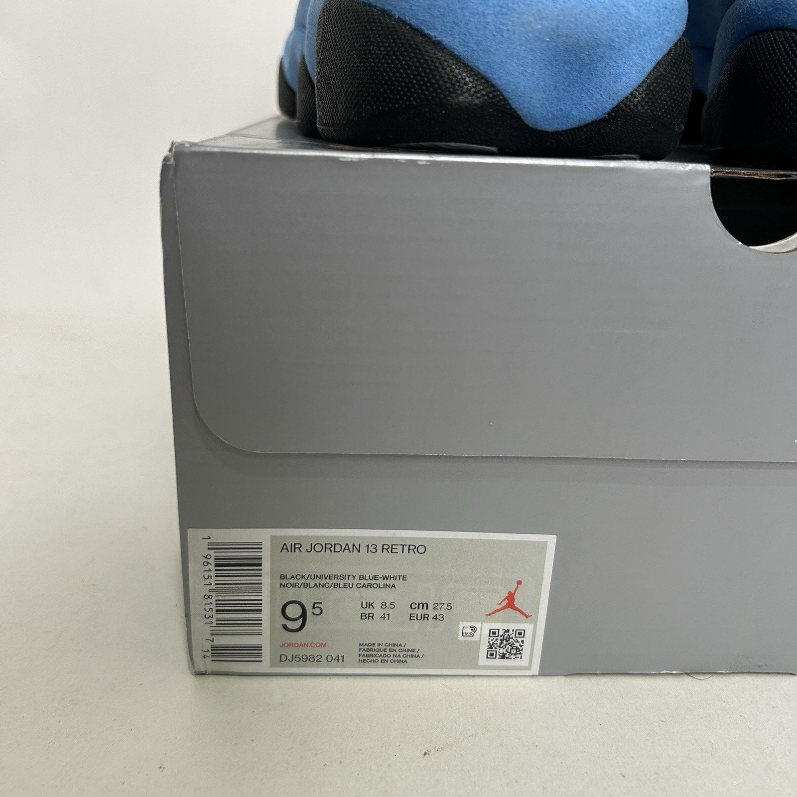 Jordan Brand Nike Air Jordan 13 Retro OG “Black University Blue” Size US 9.5 / EU 42-43 - 5 Thumbnail