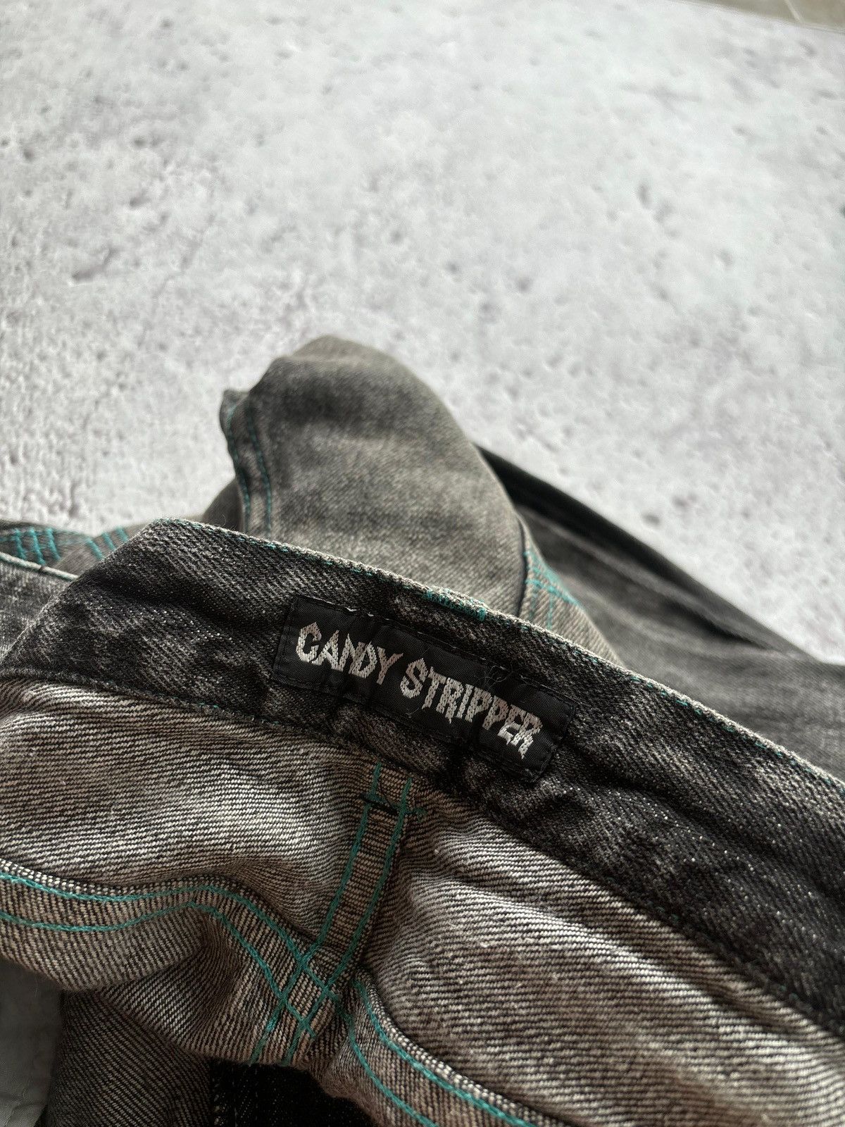 Hysteric Glamour Y2k Distressed Denim Candy Stripper Jeans Size US 32 / EU 48 - 8 Thumbnail