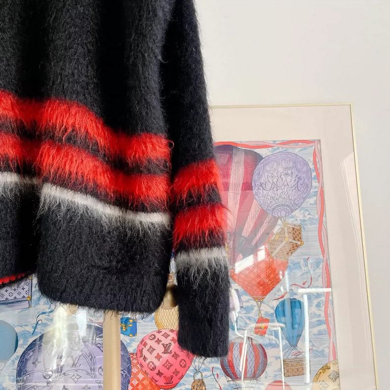 Loewe loewe Black mohair Pullover sweater 2506-Nextarrow Size US L / EU 52-54 / 3 - 3 Thumbnail