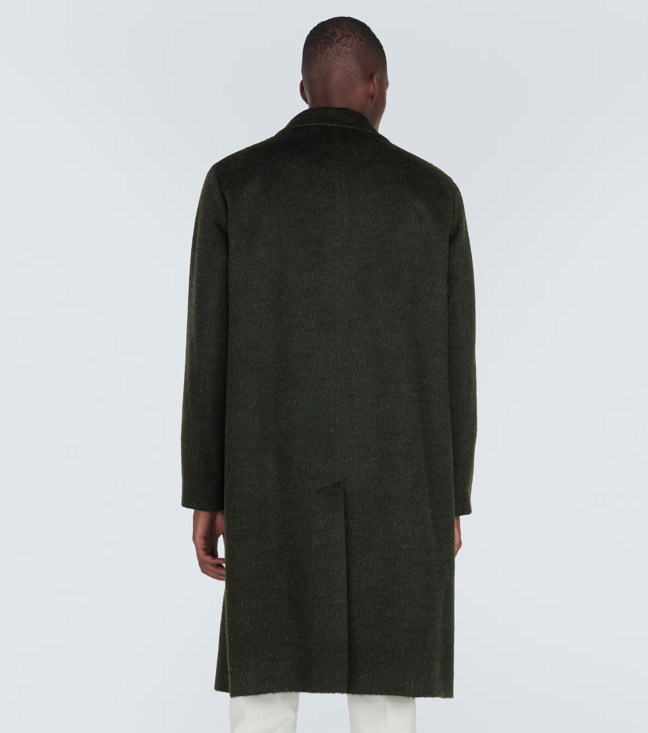Loro Piana o1w1db10824 Gibson Cashmere Coat in Olive Green Size US S / EU 44-46 / 1 - 4 Thumbnail