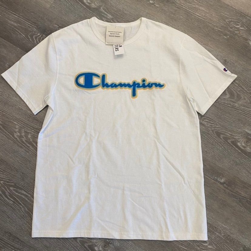 Champion NWT Champion White Athletic Casual Shirt Men L Bin I-26 Size US L / EU 52-54 / 3 - 1 Thumbnail