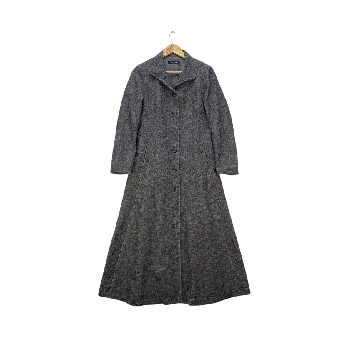 Issey Miyake Vintage Long Dress Coat Flared Hem Size M / US 6-8 / IT 42-44 - 1 Thumbnail