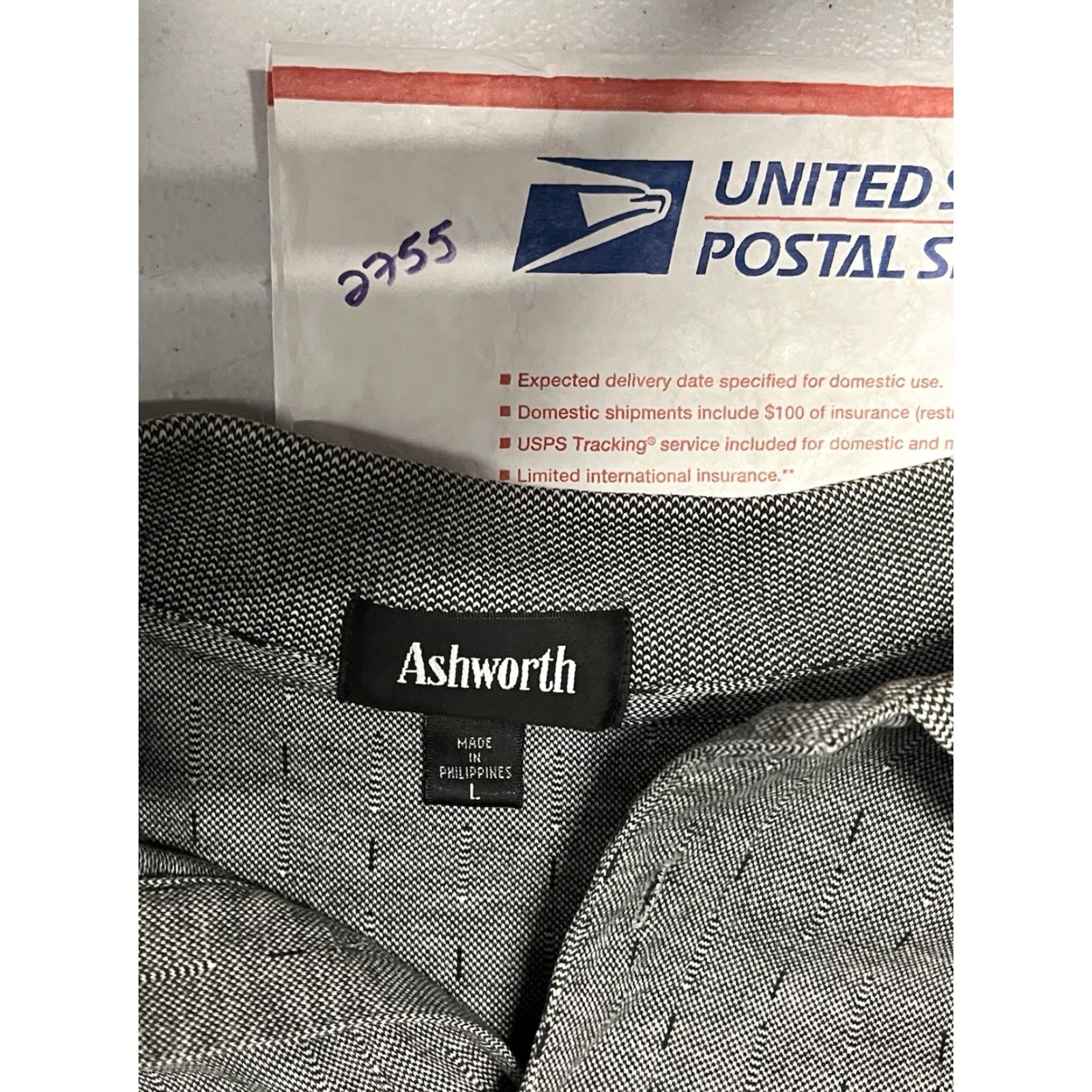Vintage Ashworth Men’s Polo Shirt in Gray/Black Size L Size US L / EU 52-54 / 3 - 8 Thumbnail
