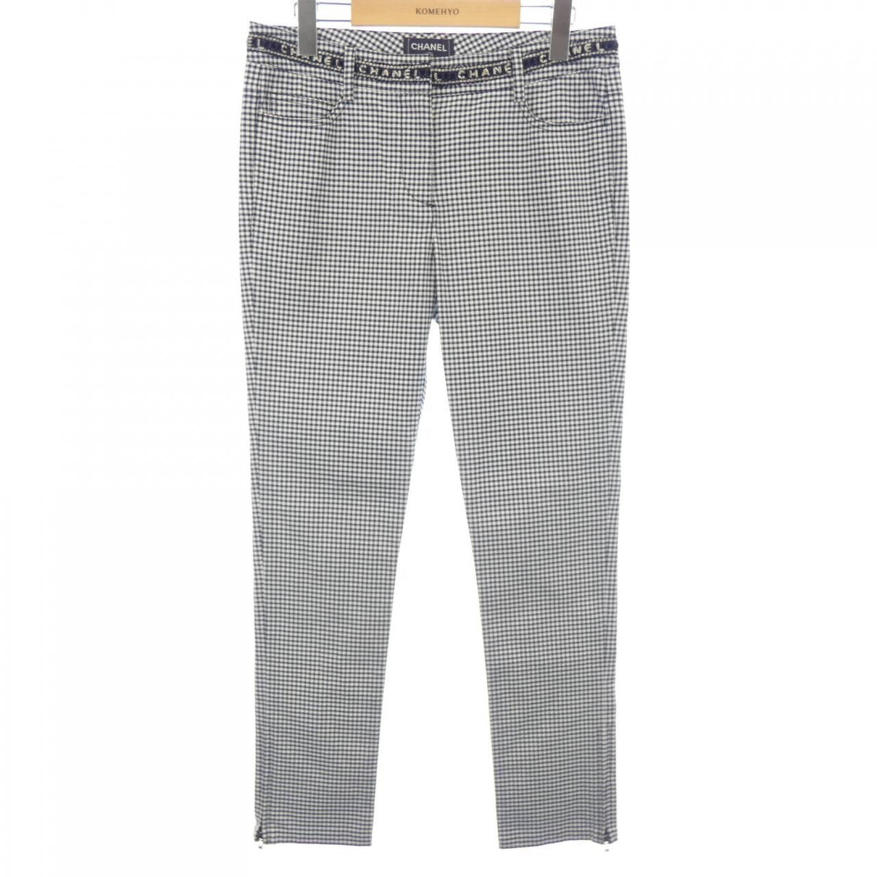 Chanel Chanel Chanel P53371V28957 Check Pants Cotton Pants P53371V28957 DUTY FREE for USA Size ONE SIZE - 1 Thumbnail