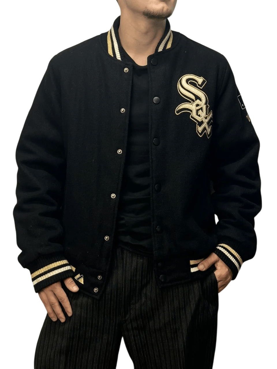 MLB Majestic Whitesox Cooperstown Wool Varsity Jacket Size US S / EU 44-46 / 1 - 5 Thumbnail