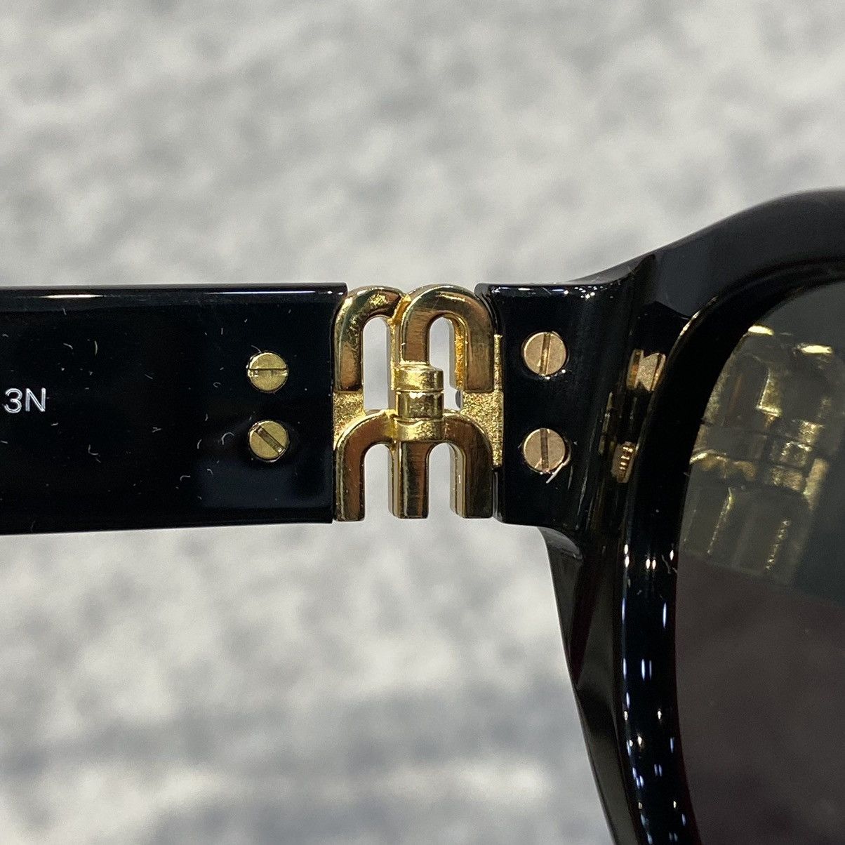 Miu Miu MIU MIU 0MU A03S 16K08Z BLACK DARK GREY Size ONE SIZE - 8 Thumbnail