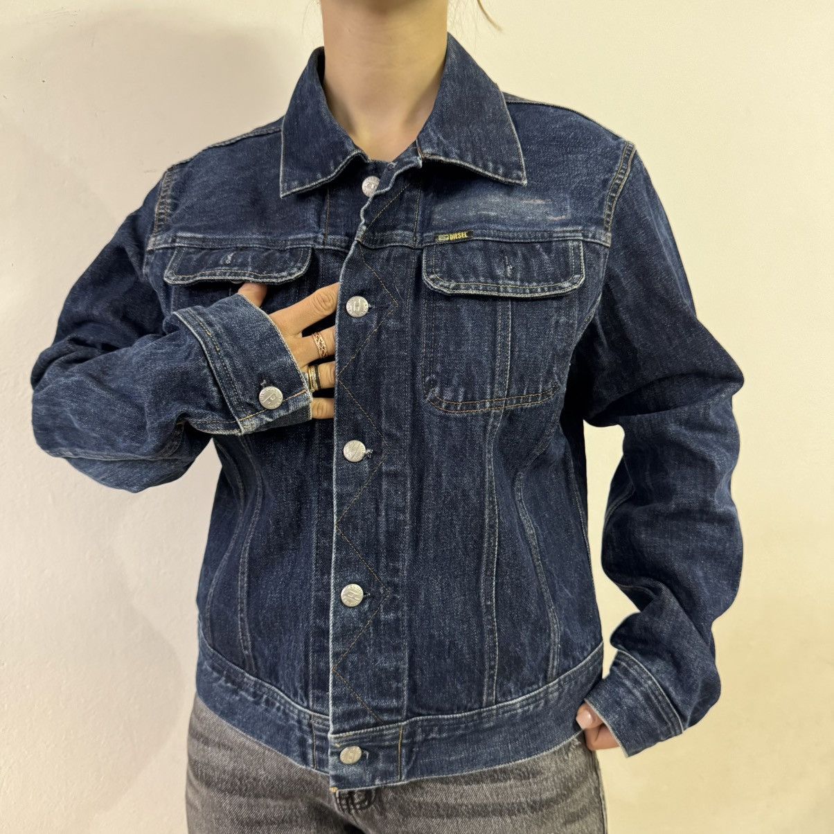 Diesel Vintage Diesel Avant Garde Y2k Jacket denim Size L / US 10 / IT 46 - 3 Thumbnail