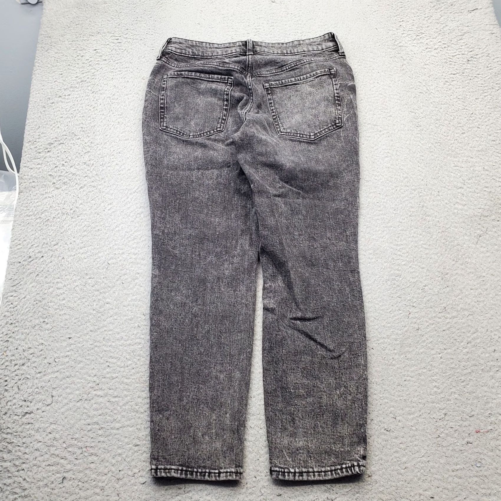 Old Navy Old Navy Jeans Womens 10 Black Denim Secret Slim Pockets High Rise OG Straight Jeans Womens 10 Black Denim Slim Straight Size 32" / US 10 / IT 46 - 2 Thumbnail