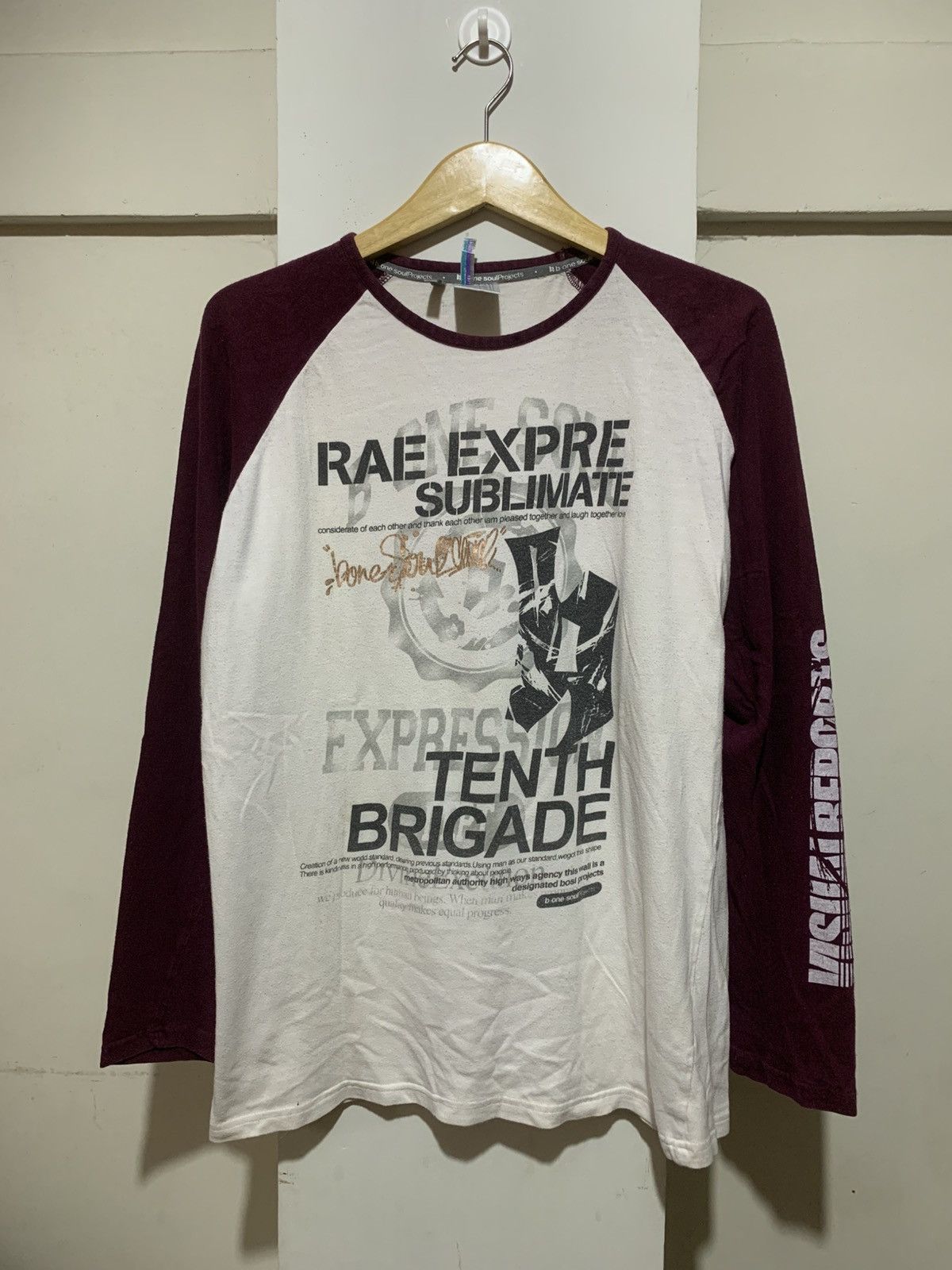 Le Grande Bleu (L.G.B.) Japanese The Decline Of The B-One Soul Longsleeve Tee Shirt Size US XL / EU 56 / 4 - 1 Thumbnail