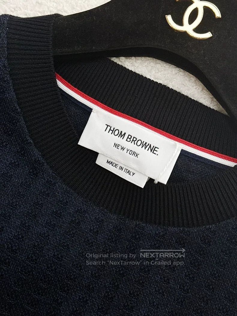 Thom Browne Thom Browne Navy Blue Knit Vest Size US XXS / EU 40 - 2 Thumbnail