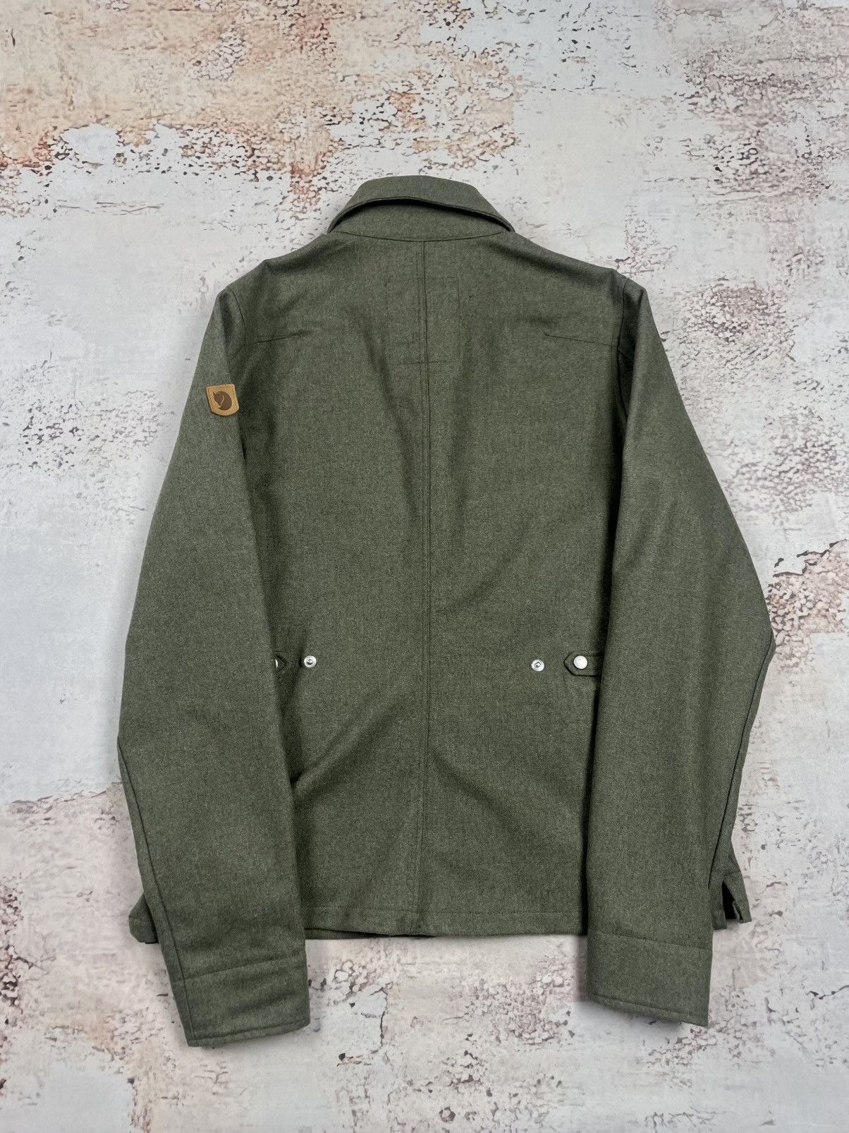 Fjallraven Fjällräven S Wool Button-Up Shirt Jacket – Olive Premium Size S / US 4 / IT 40 - 2 Thumbnail