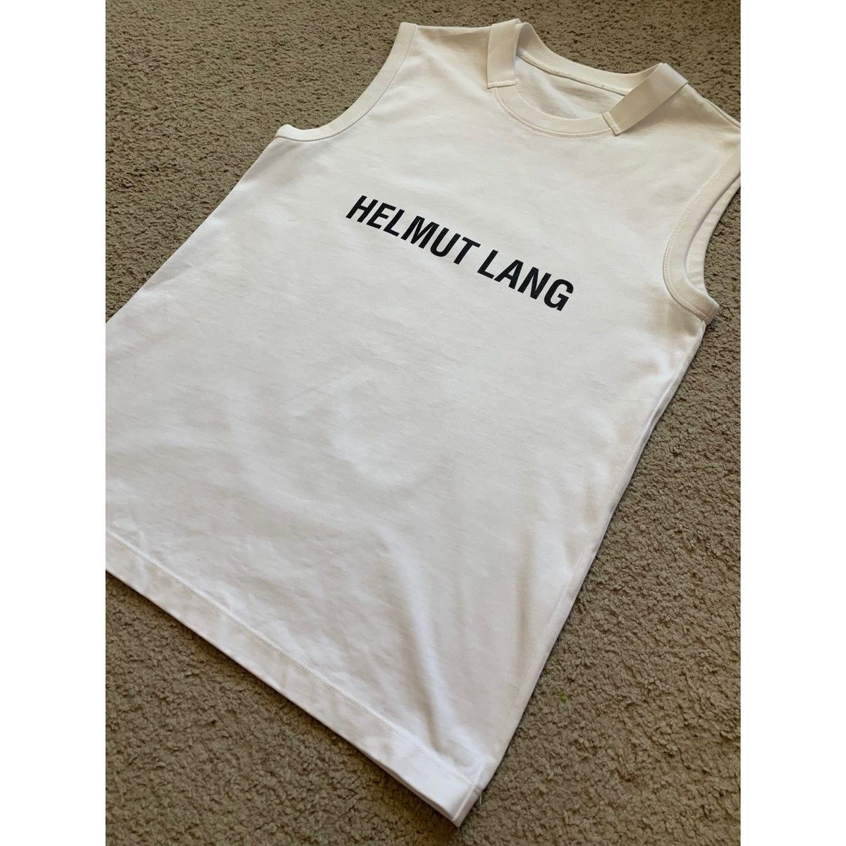 Helmut Lang HELMUT LANG POET TEXT LOGO MUSCLE TANK TOP Size US M / EU 48-50 / 2 - 8 Thumbnail