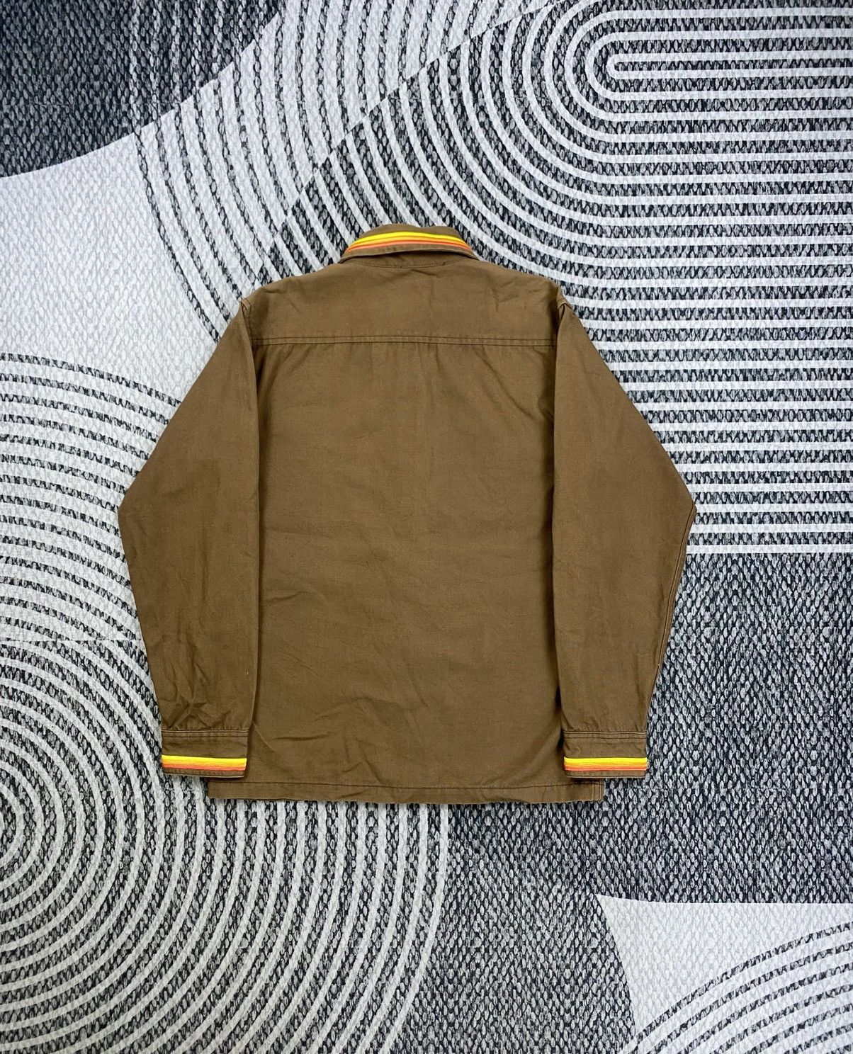 Japanese Brand Vintage Lot Ship Brown Patches Embroidered Button Up Shirt Size US S / EU 44-46 / 1 - 2 Thumbnail