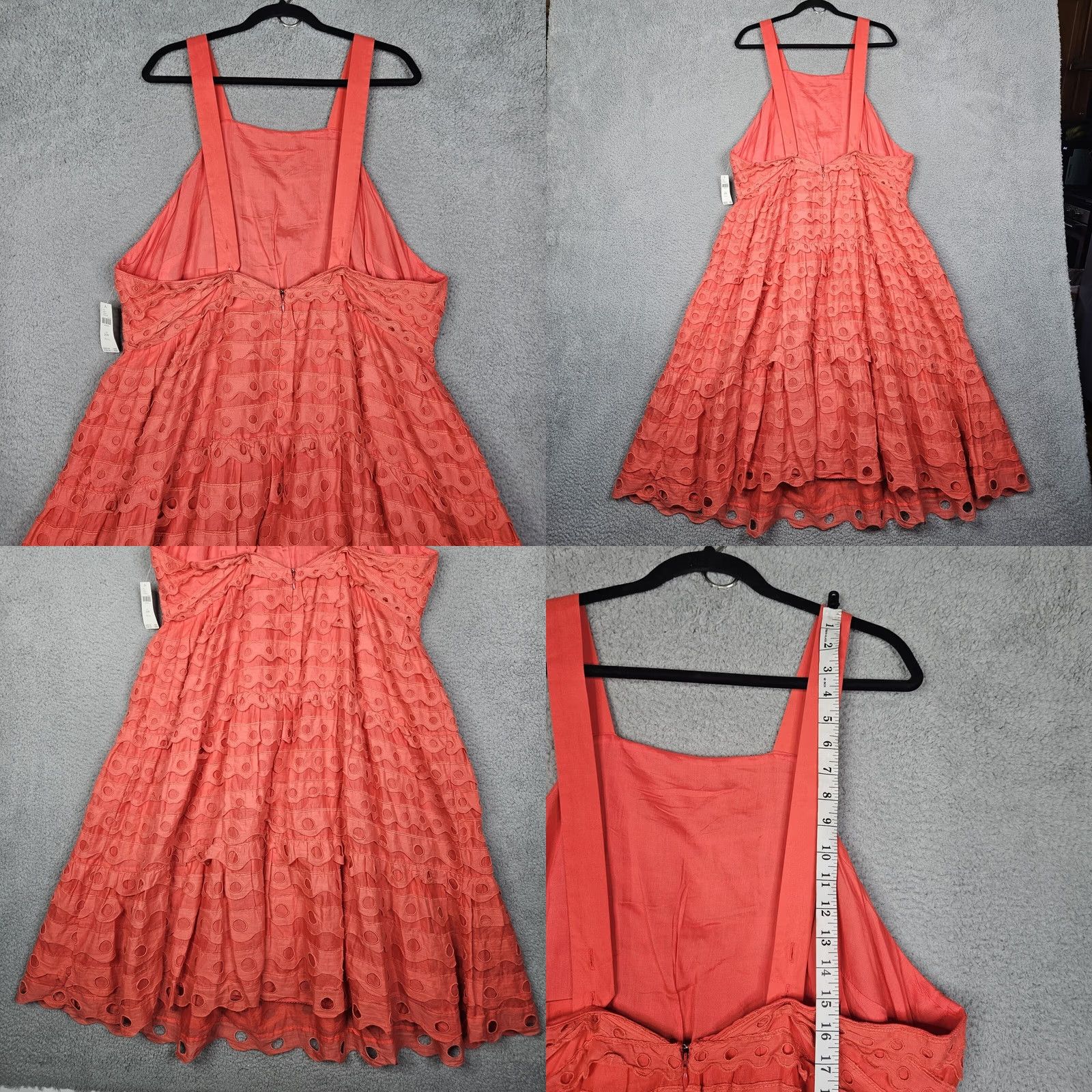Anthropologie VINTAGE Anthropologie Maeve Women's Halter Eyelet Midi Dress Plus Size 20W NEW Size 3XL / US 20-22 - 8 Thumbnail